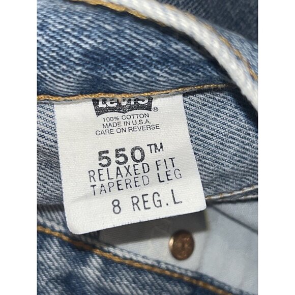 Levis 550 Relaxed Fit Jean Women 8 28X28 Tapered 5 Pocket Cotton USA - Picture 8 of 8